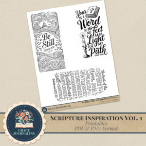 Scripture Inspiration Vol. 1 | PDF & PNG Printables